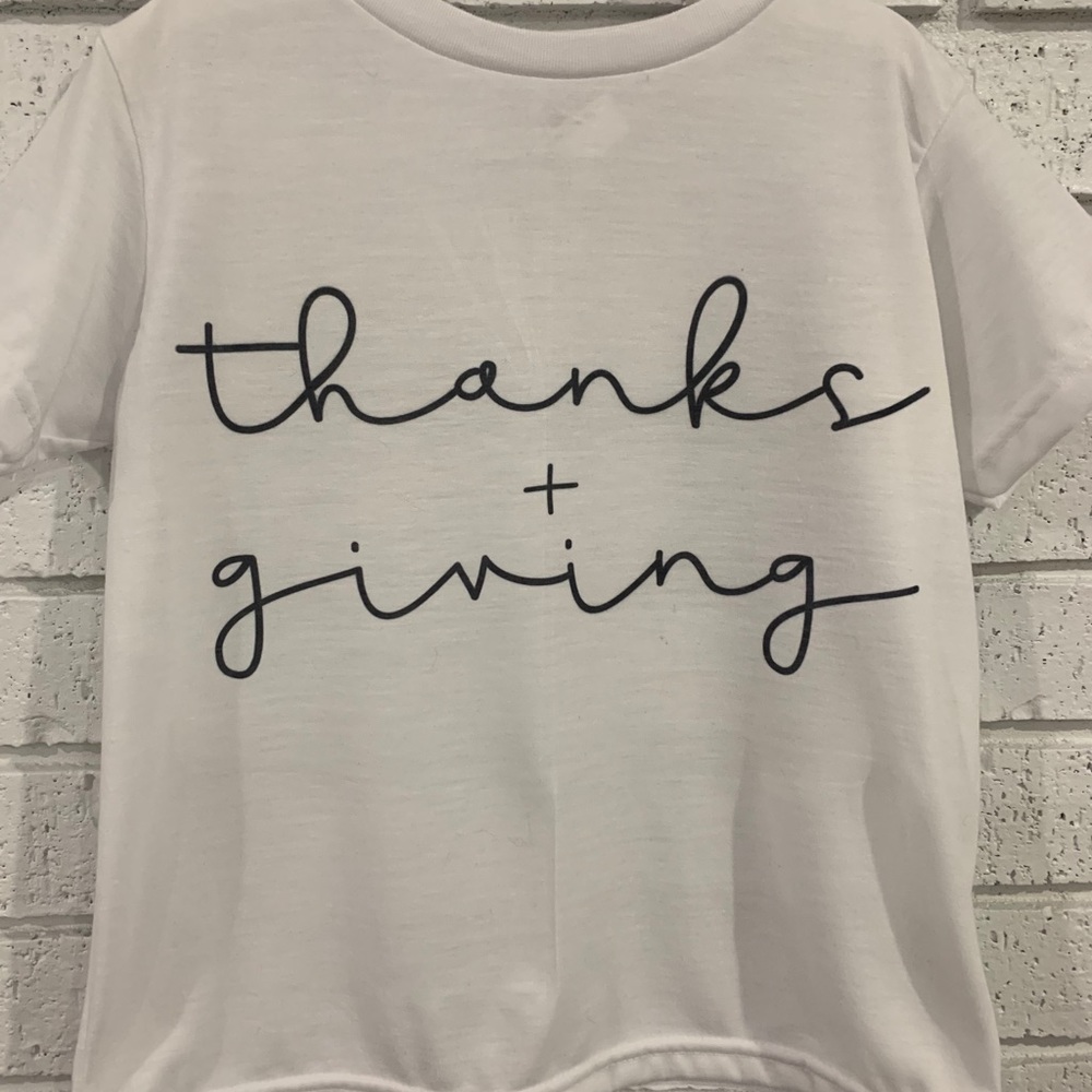 Thanksgiving Shirt 100% polyester